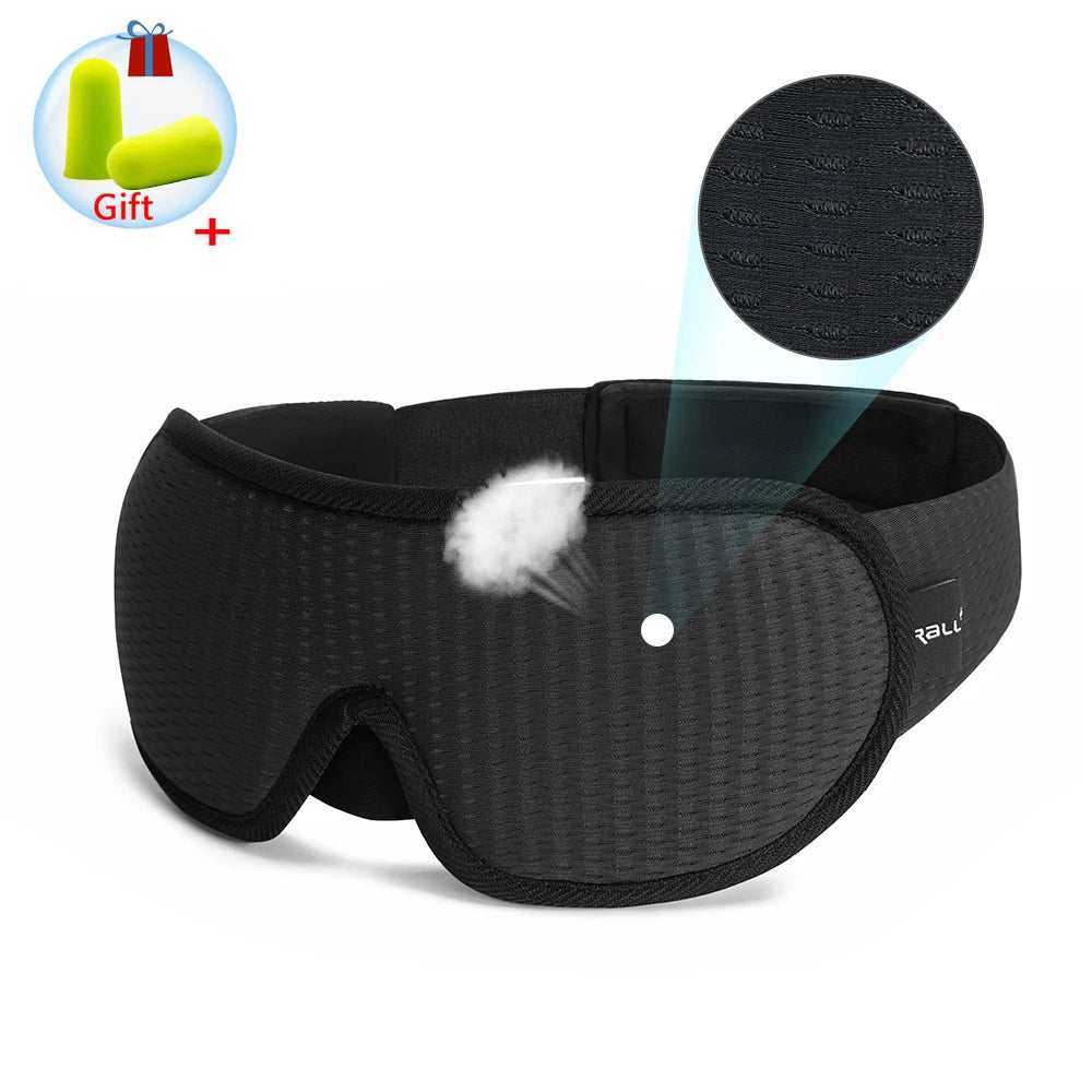 3D Sleeping Mask Block Out Light Sleep Mask For Eyes Soft Sleeping Aid Eye Mask for Travel Eyeshade Night Breathable Slaapmasker Quick Pick Grocers